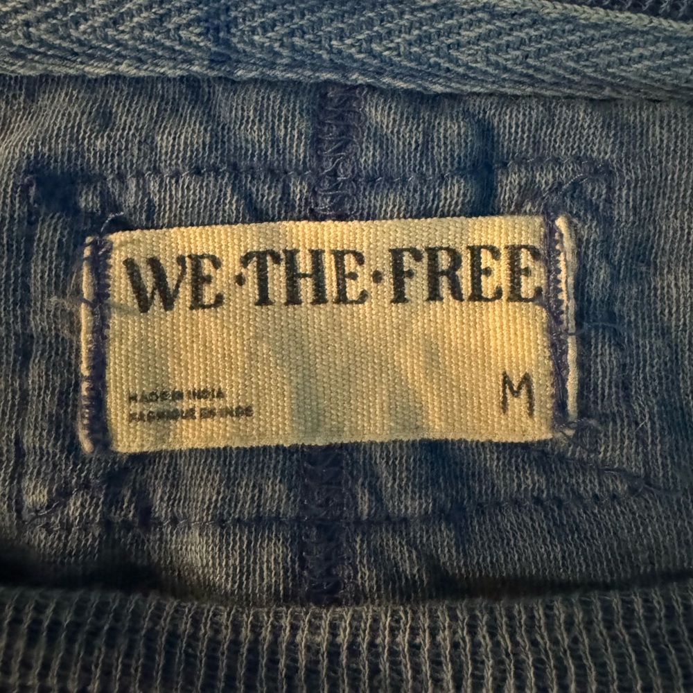 We The Free Women’s Our Time Tee Cobalt Blue Free People Medium - Picture 3 of 8